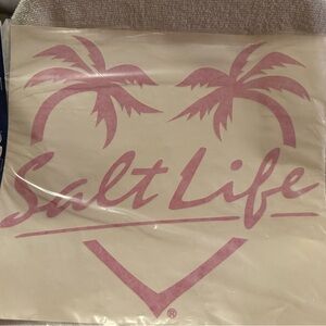 Salt Life Pink Palm Tree Decal